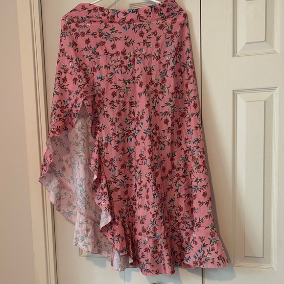 Elegant Floral Pink Maxi Skirt - Picture 1 of 3